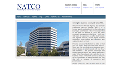 Desktop Screenshot of natco.com