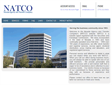 Tablet Screenshot of natco.com